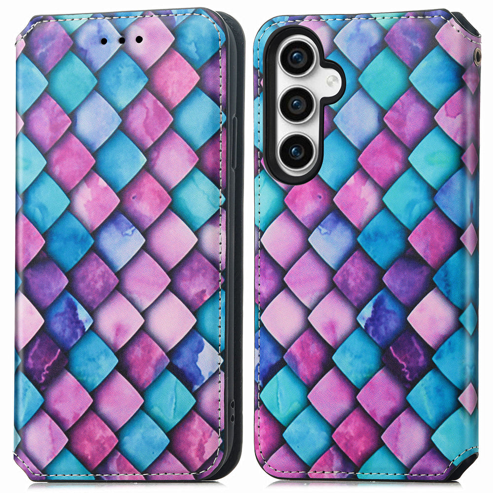 CASENEO 001 Series for Samsung Galaxy S23 FE PU Leather Pattern Case RFID Blocking Wallet Stand Phone Cover CASENEO 001 Series for Samsung Galaxy S23 FE PU Leather Pattern Case RFID Blocking Wallet Stand Phone Cover